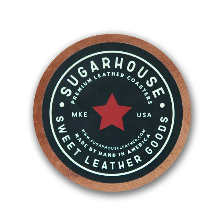 Tri-star Leather Coaster