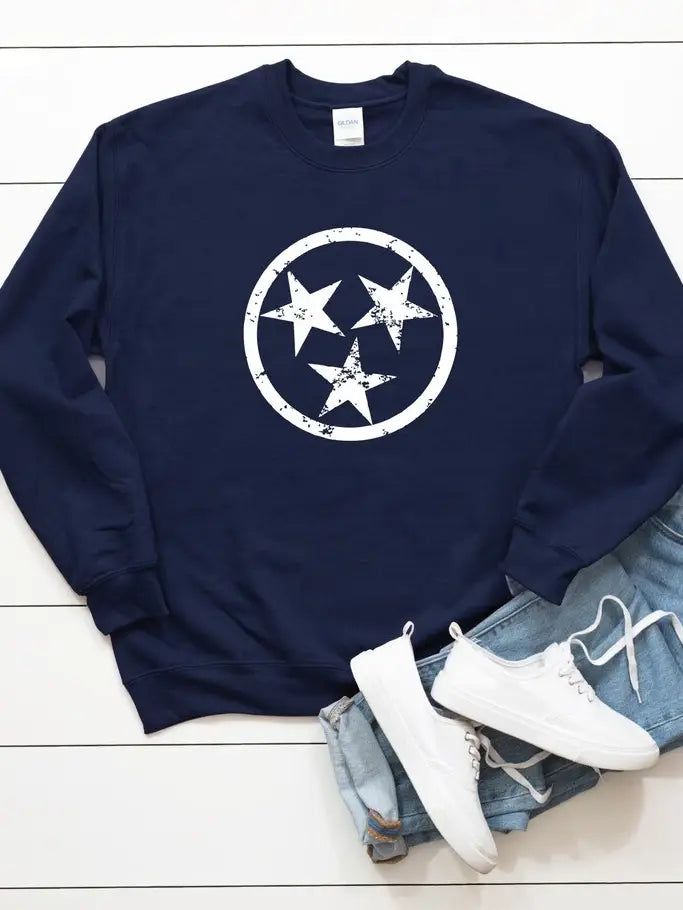 Tri-star Sweatshirt Blue