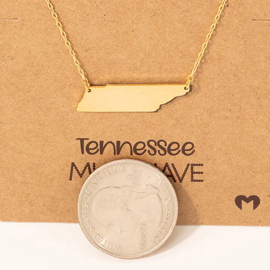 Tennessee State Pendant Necklace