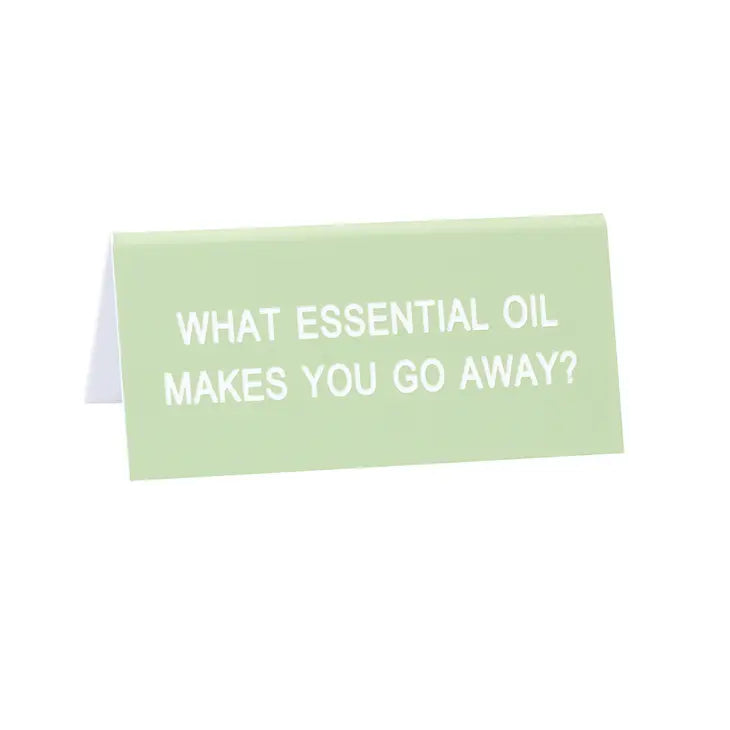Essential Oil Desk Sign