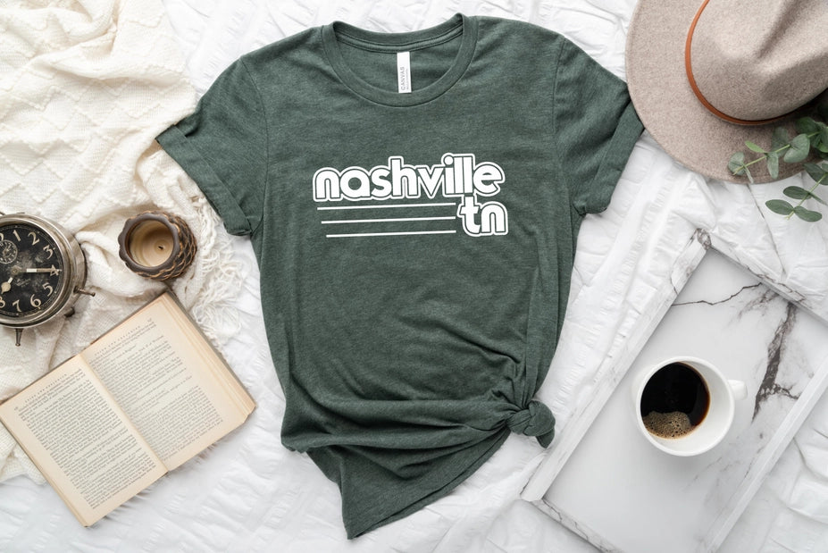 Green Vintage Nashville T-Shirt